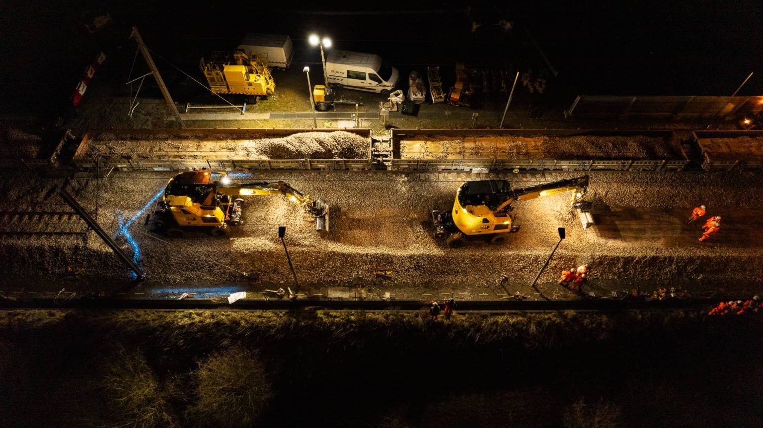 2bs eiffage photos chantier nuit neuville sur sarthe